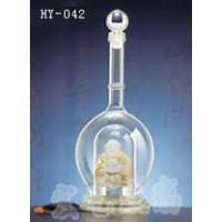 青海工藝酒瓶廠家~宏藝玻璃制品廠家供應空心造型酒瓶