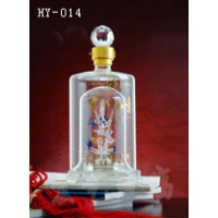 遼寧手工工藝酒瓶生產廠家~河間宏藝玻璃制品廠家定制酒瓶